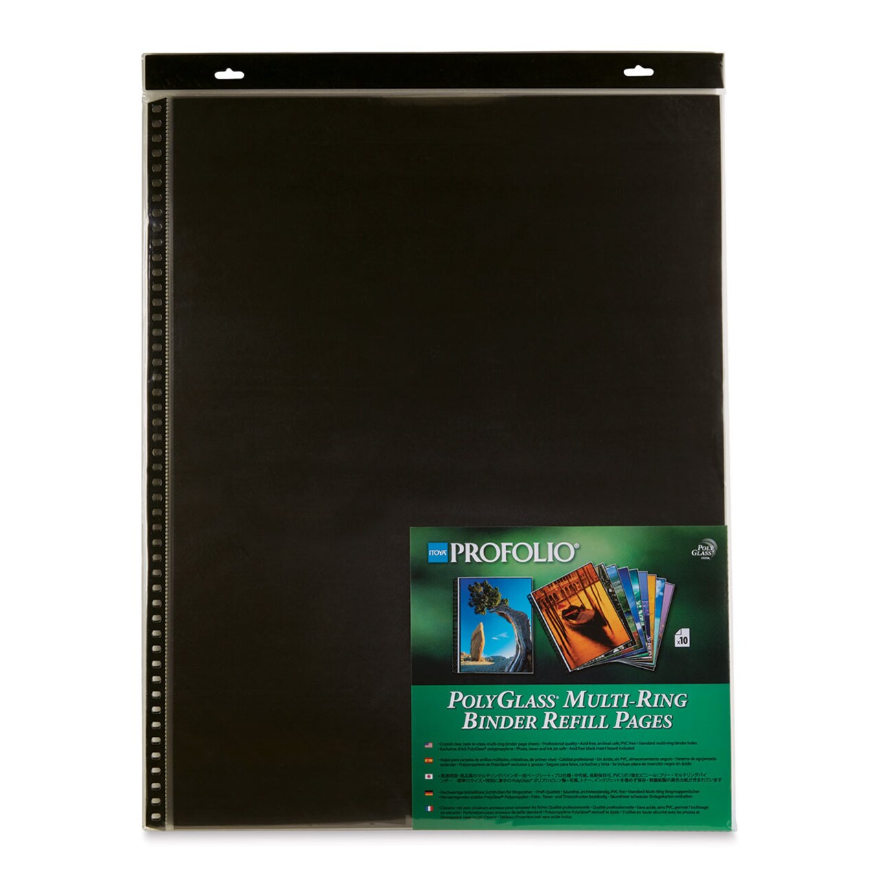 Itoya PolyGlass Refill Page Pack - 18" x 24", Portrait, Pkg of 10